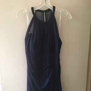 Navy Blue Bridesmaid Dress from David’s Bridal